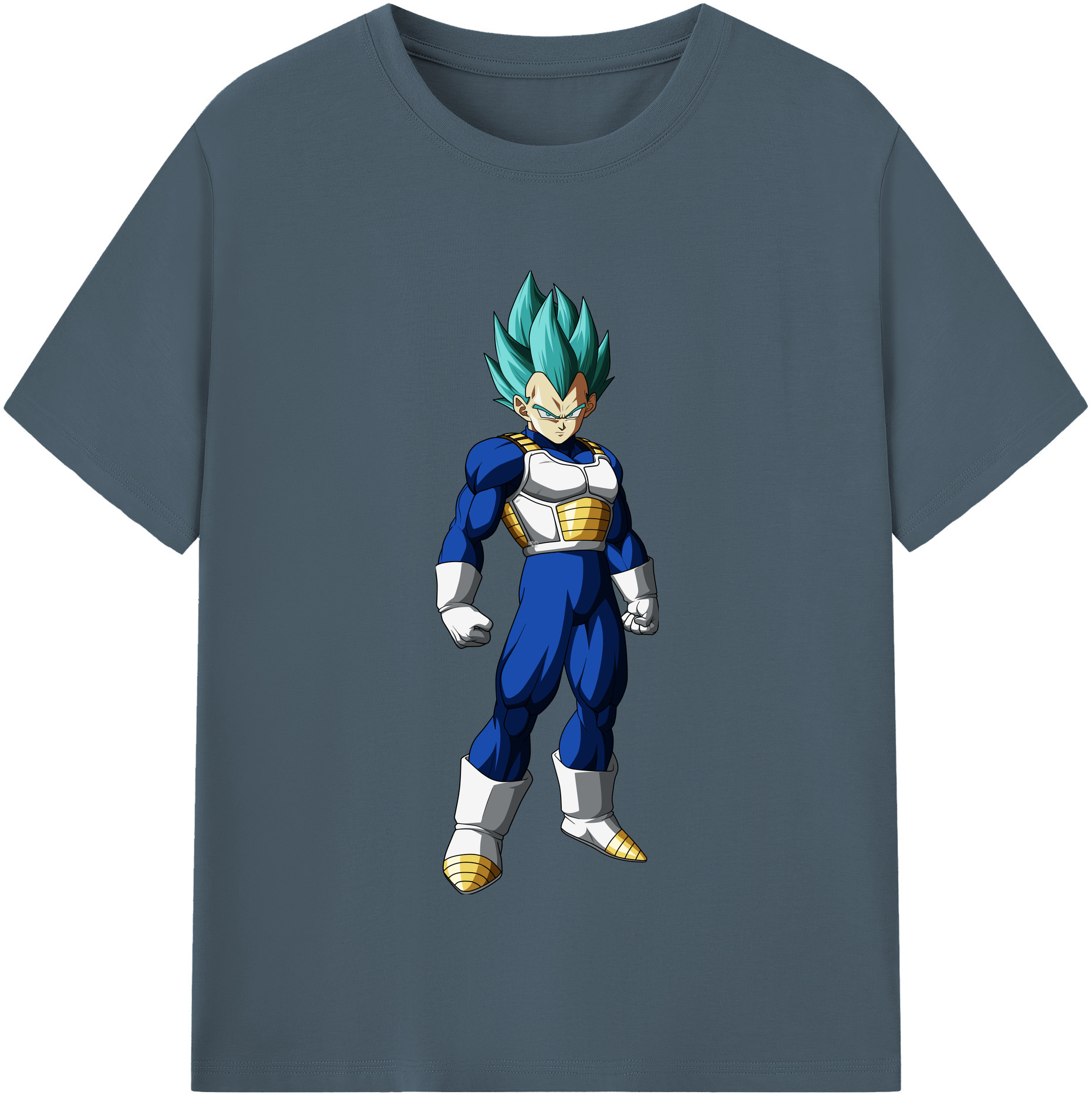 （画像用） ドラゴンボール ベジータ四世（Bejīta Yonsei）DRAGON BALL Vegeta IV 綿100％半袖Tシャツ（フロントプリント）